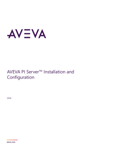 aveva pi servertm installation and configuration 5-15-2023