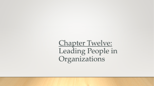 Chapter 12 - Leadership