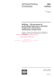 ISO 13916: Welding Temperature Measurement Standard