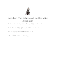 Calculus1DerivativeDefinitionAssignment