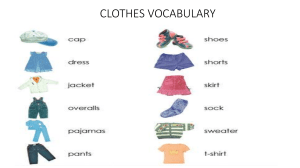 CLOTHES VOCABULARY
