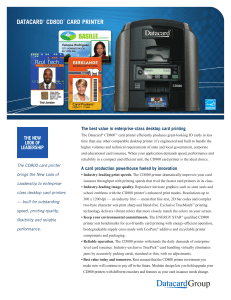 Datacard printer