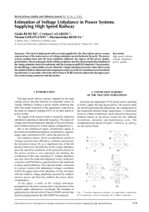 Estimation of voltage unbalance in power systems supplying high speed railway