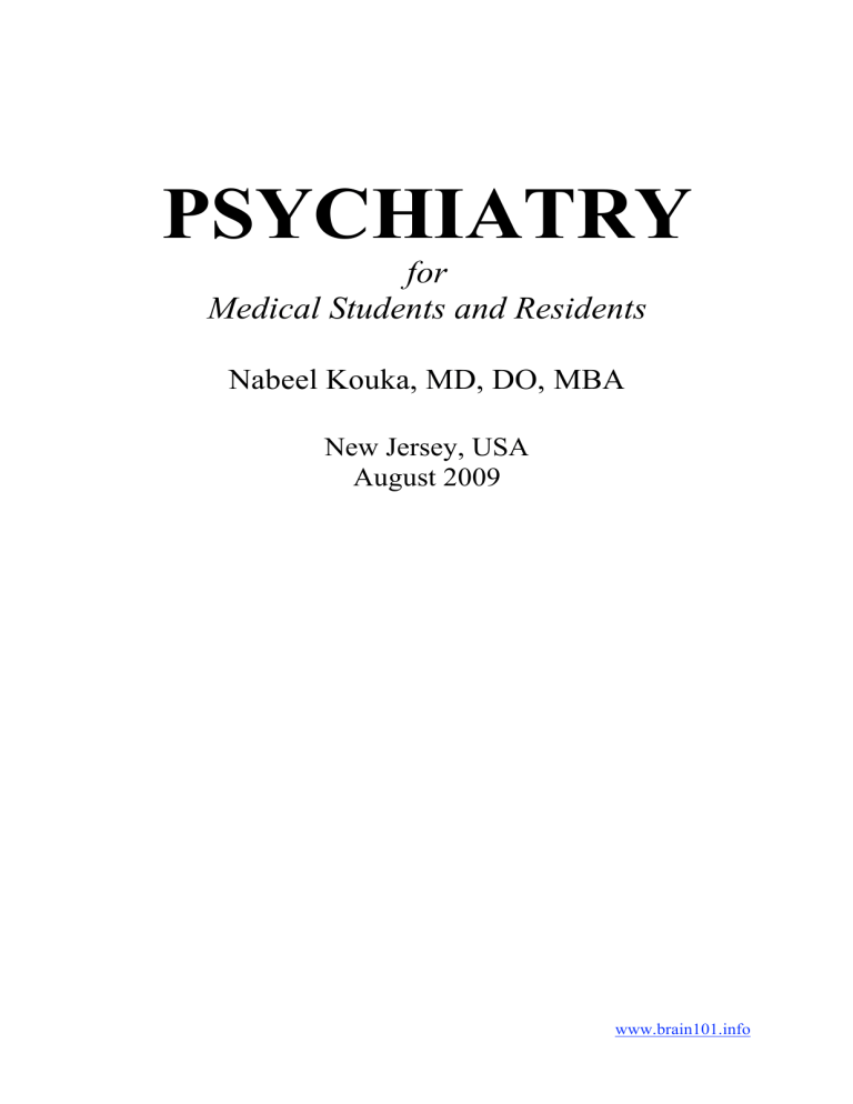 Psychiatry