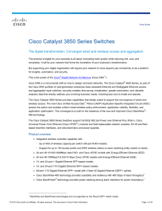 Cisco Catalyst 3850 Series Switches Datasheet (1)