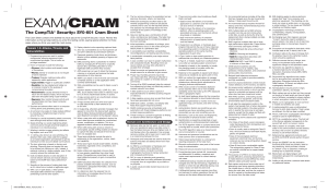 Exam Cram SY0-601 Placemat