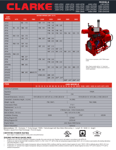 CLARKE JU6H-UF34 Diesel Engine
