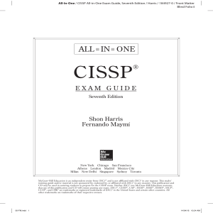 Shon Harris, Fernando Maymi - CISSP All-in-One Exam Guide, 7th Edition (All-in-One) - 2016