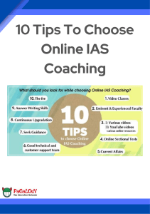 10 Tips to Choose Online IAS Coaching