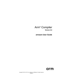 arm asm user guide