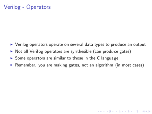 verilog operators