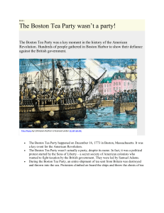 AAT-Boston Tea Party