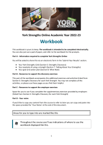 WORKBOOK   York Strengths Online 2022-23