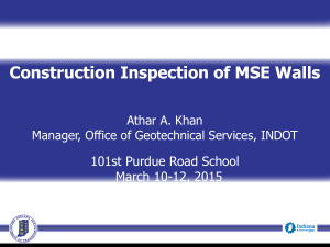 Constructing Inspection of MSE Walls