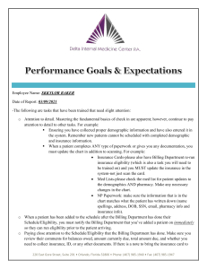 Performance Goals and Expectations