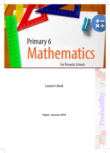 Maths P6 rwandan Book