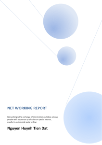 NETWORKING REPORT