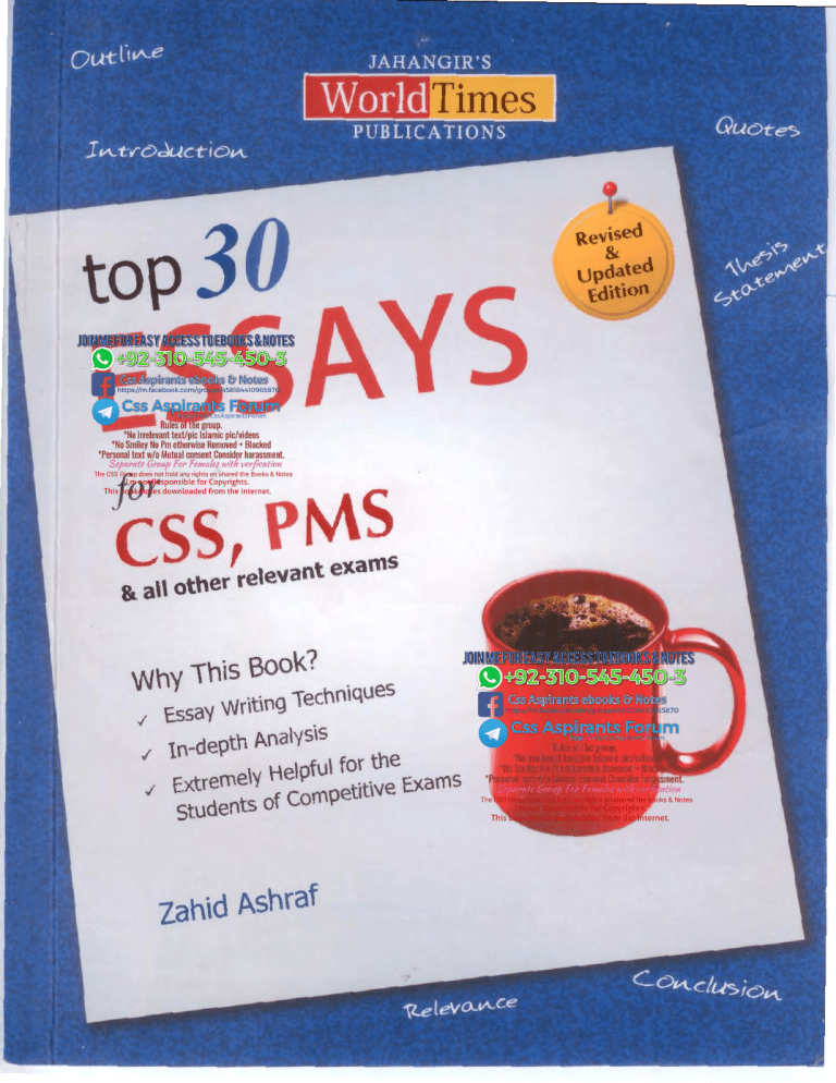 top 30 essays by zahid ashraf pdf