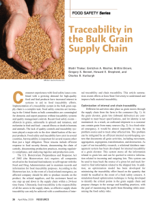 Traceability in the Bulk Grain Supply Chain