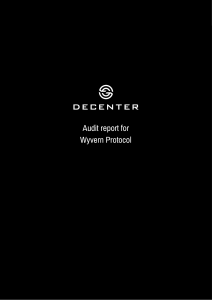 Decenter Security Audit for Wyvern Protocol