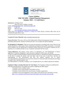 FIR 7155 M50 Syllabus Summer 2022