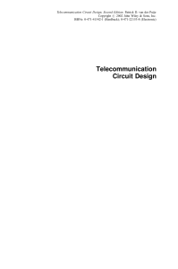 van der Puije P.D. - Telecommunication Circuit Design (2002) - libgen.li