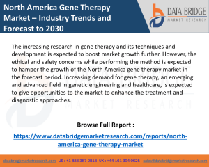 North America Gene Therapy Market