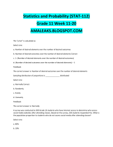 [AMALEAKS.BLOGSPOT.COM] Statistics (STAT-112) - Grade 11 Week 11-20