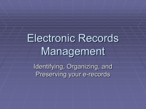 Electronic Records Management