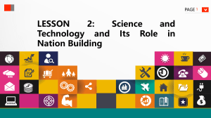 2. lesson 2 Science and Technology and Its Role in Nation Building