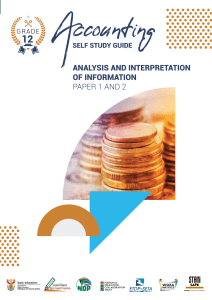 Accounting Anaylis and interpretation of information