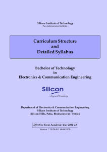 UG-BTECH-ECE-2021, Silicon Institute Of Technology