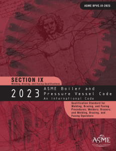 ASME BPVC 2023 Section IX