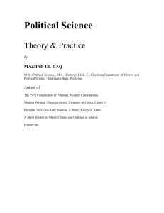 Political science book by mazhar ul haq2
