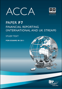 ACCA Paper F7 Financial Reporting
