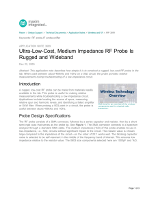 Ultra-low-cost 1 GHz medium-impedance-rf-probe - Maxim Integrated