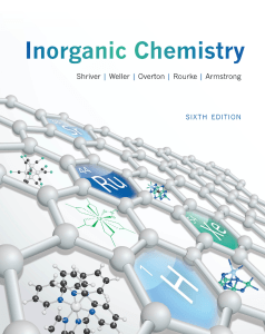Weller - Inorganic Chemistry 6th - 2014