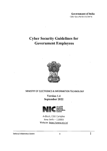 Cyber Security Guidelines Government Employees Version 1.4