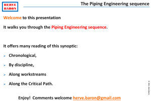 Piping Engineering work flow