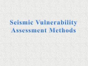Seismic vulnerability Assessment methods slides