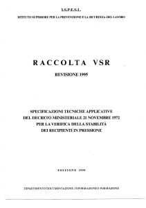 Raccolta VSR revisione 1995 ISPESL