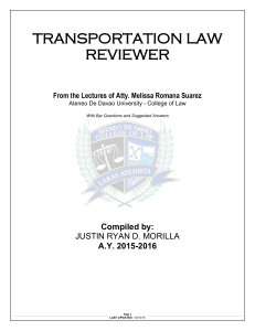pdfcoffee.com transportation-law-reviewer-by-morilla-pdf-free