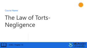 W9 - Law of Torts