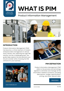 What is a Product Information Management