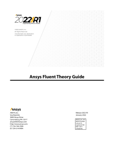 Ansys Fluent Theory Guide