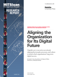 MITSloan Aligning The Org for Its Digital Future