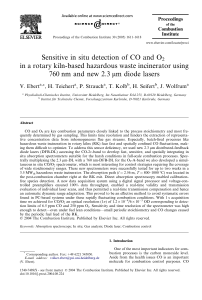 in situ detection of CO and O2