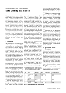 Data Quality Dimensions Journal