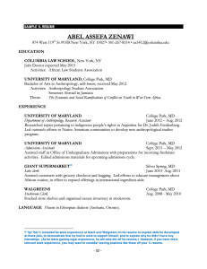 Resume Samples - Columbia Law School
