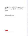 API 607 Fire Test Standard for Quarter-turn Valves